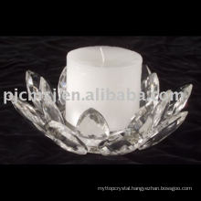 Low cost Original Lotus Flowers Shaped Crystal Holder For Home Decoration